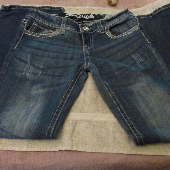 Look @ Me Jeans Cross Boot Cut 26 X 29 SZ 3 Low Rise..SOLD!!! - Picture 2 of 8